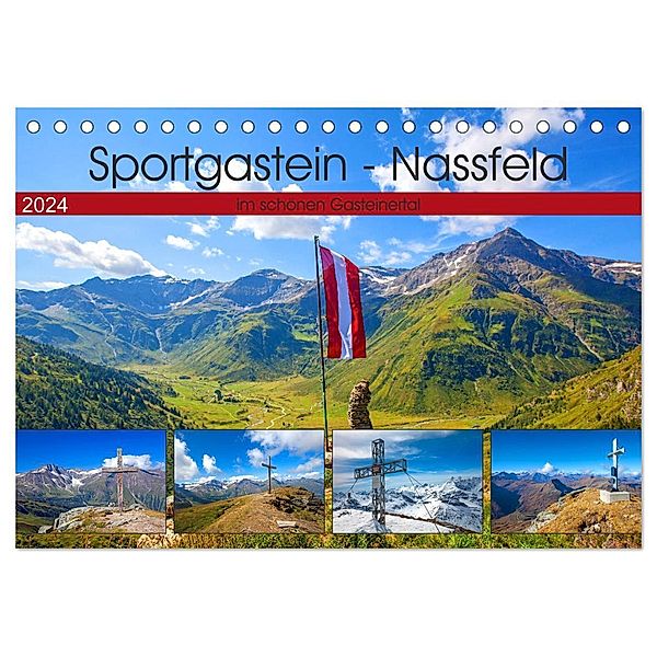 Sportgastein - Nassfeld (Tischkalender 2024 DIN A5 quer), CALVENDO Monatskalender, Christa Kramer