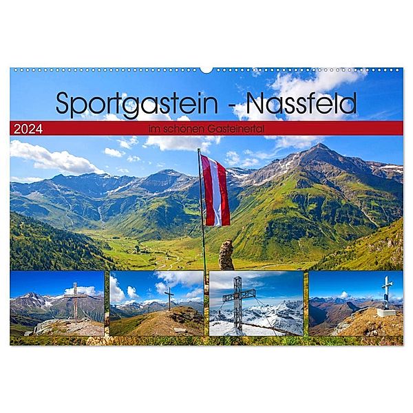 Sportgastein - Nassfeld (Wandkalender 2024 DIN A2 quer), CALVENDO Monatskalender, Christa Kramer