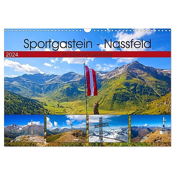 Sportgastein - Nassfeld (Wandkalender 2024 DIN A3 quer), CALVENDO Monatskalender, Christa Kramer