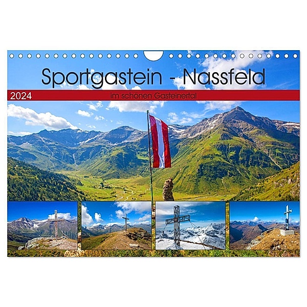 Sportgastein - Nassfeld (Wandkalender 2024 DIN A4 quer), CALVENDO Monatskalender, Christa Kramer