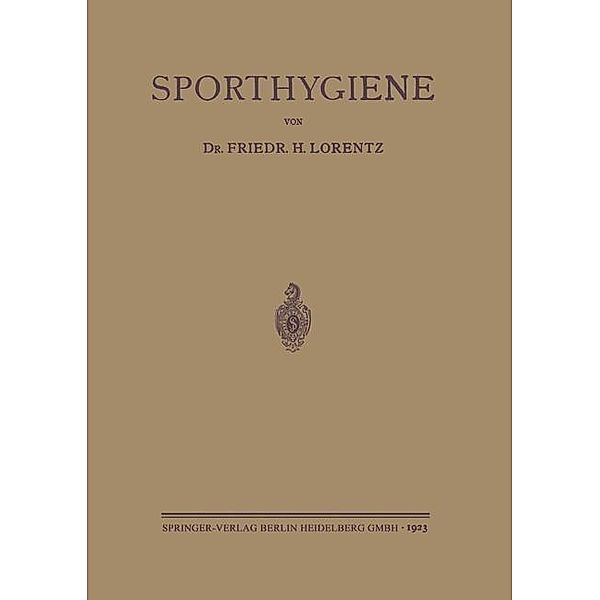 Sporthygiene, Friedrich Hermann Lorentz