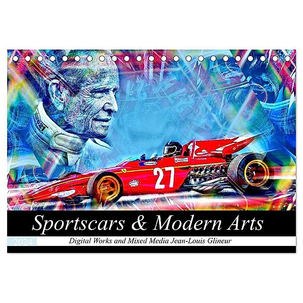 Sportscars & Modern Arts (Tischkalender 2024 DIN A5 quer), CALVENDO Monatskalender, Jean-Louis Glineur alias DeVerviers
