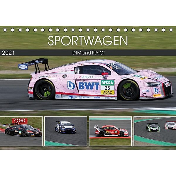 SPORTWAGEN DTM und FIA GT (Tischkalender 2021 DIN A5 quer), Schnellewelten