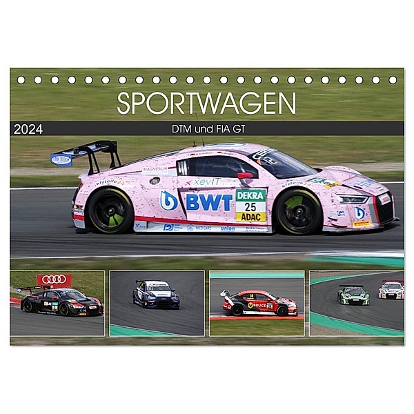 SPORTWAGEN DTM und FIA GT (Tischkalender 2024 DIN A5 quer), CALVENDO Monatskalender, Schnellewelten