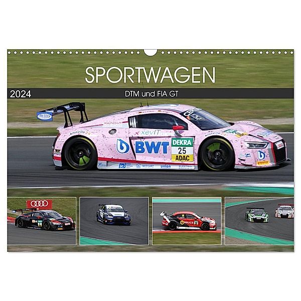 SPORTWAGEN DTM und FIA GT (Wandkalender 2024 DIN A3 quer), CALVENDO Monatskalender, Schnellewelten