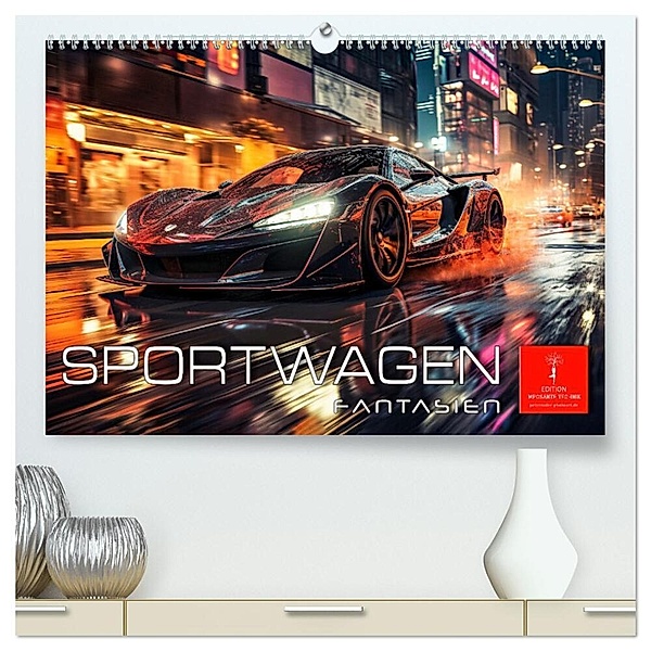 Sportwagen Fantasien (hochwertiger Premium Wandkalender 2024 DIN A2 quer), Kunstdruck in Hochglanz, Peter Roder