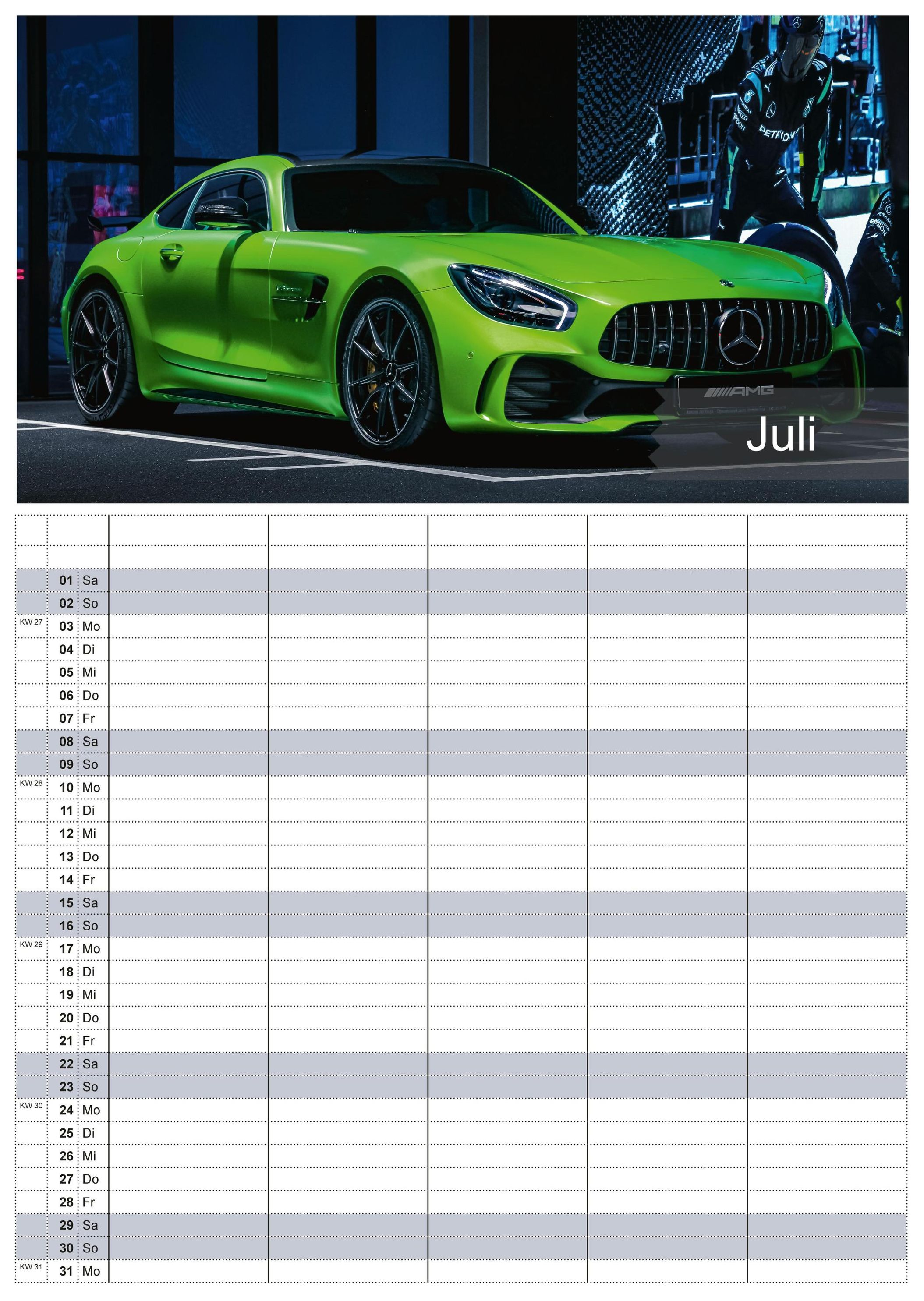 Sportwagen - PS-Boliden - 2023 - Auto - Kalender DIN A3 - Familienplaner -  Kalender bestellen