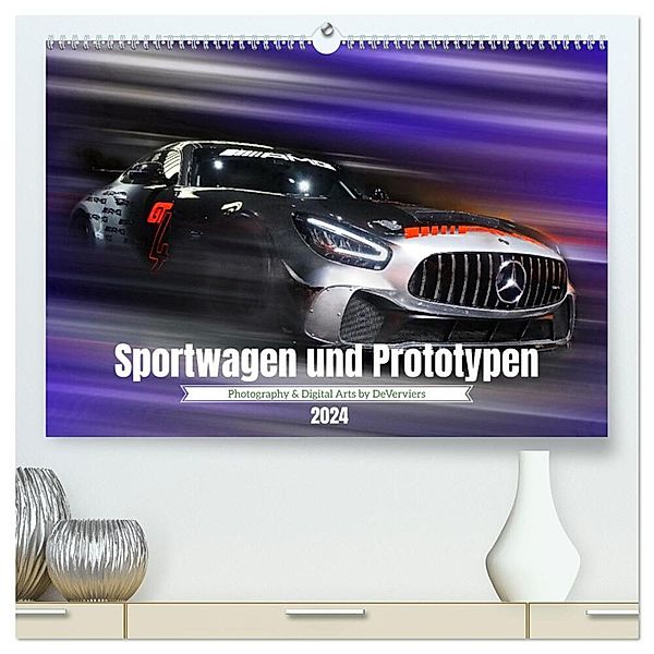 Sportwagen und Prototypen (hochwertiger Premium Wandkalender 2024 DIN A2 quer), Kunstdruck in Hochglanz, DeVerviers