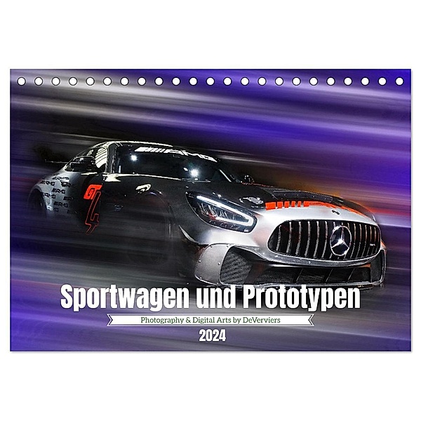 Sportwagen und Prototypen (Tischkalender 2024 DIN A5 quer), CALVENDO Monatskalender, DeVerviers