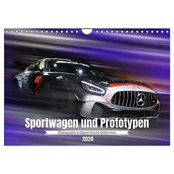 Sportwagen und Prototypen (Wandkalender 2024 DIN A4 quer), CALVENDO Monatskalender, DeVerviers