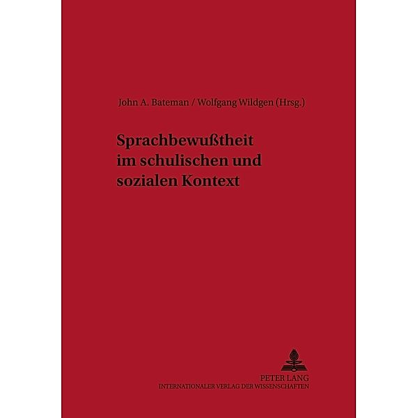 Sprachbewusstheit im schulischen und sozialen Kontext