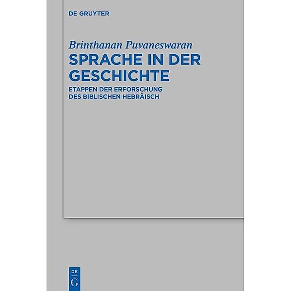 Sprache in der Geschichte / Beihefte zur Zeitschrift für die alttestamentliche Wissenschaft Bd.540, Brinthanan Puvaneswaran