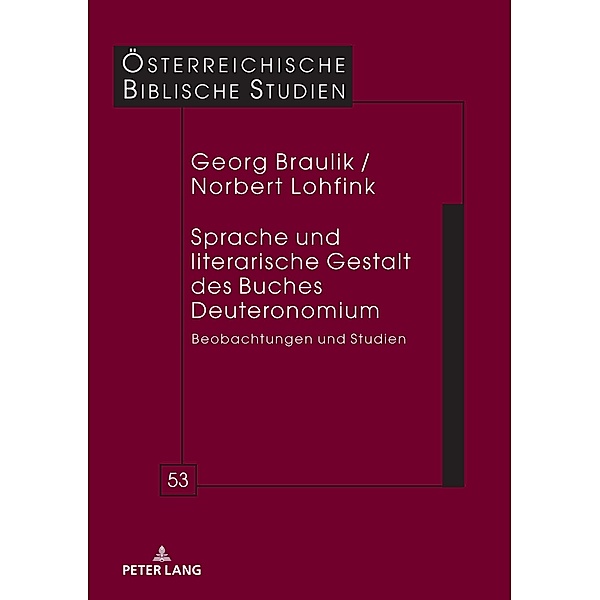 Sprache und literarische Gestalt des Buches Deuteronomium, Lohfink Norbert Lohfink