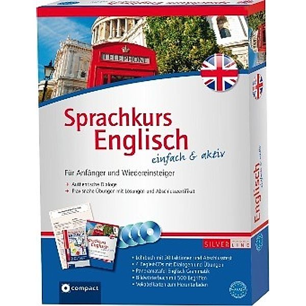 Sprachkurs Englisch einfach & aktiv, Lehrbuch m. 4 Audio-CDs, Sabina Barth