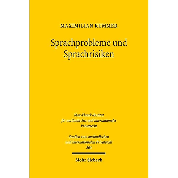 Sprachprobleme und Sprachrisiken, Maximilian Kummer