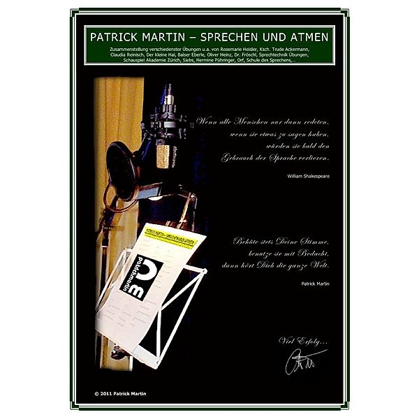 SPRECHEN UND ATMEN, Patrick Martin