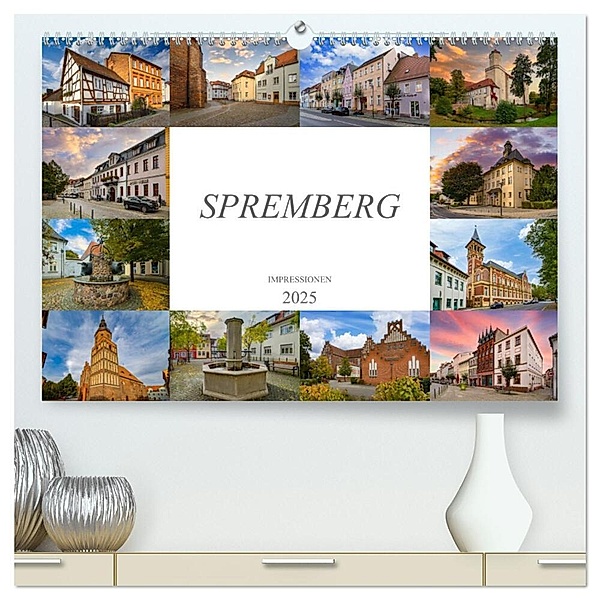 Spremberg Impressionen (hochwertiger Premium Wandkalender 2025 DIN A2 quer), Kunstdruck in Hochglanz, Calvendo, Dirk Meutzner