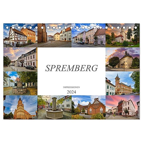 Spremberg Impressionen (Tischkalender 2024 DIN A5 quer), CALVENDO Monatskalender, Dirk Meutzner