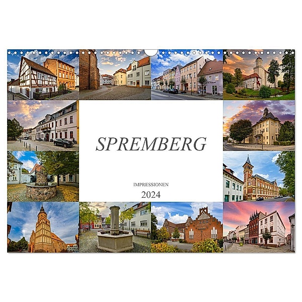 Spremberg Impressionen (Wandkalender 2024 DIN A3 quer), CALVENDO Monatskalender, Dirk Meutzner
