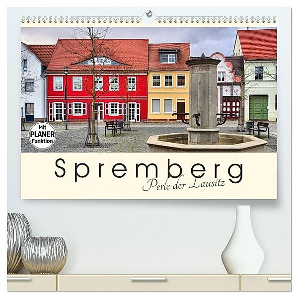 Spremberg - Perle der Lausitz (hochwertiger Premium Wandkalender 2025 DIN A2 quer), Kunstdruck in Hochglanz, Calvendo, LianeM