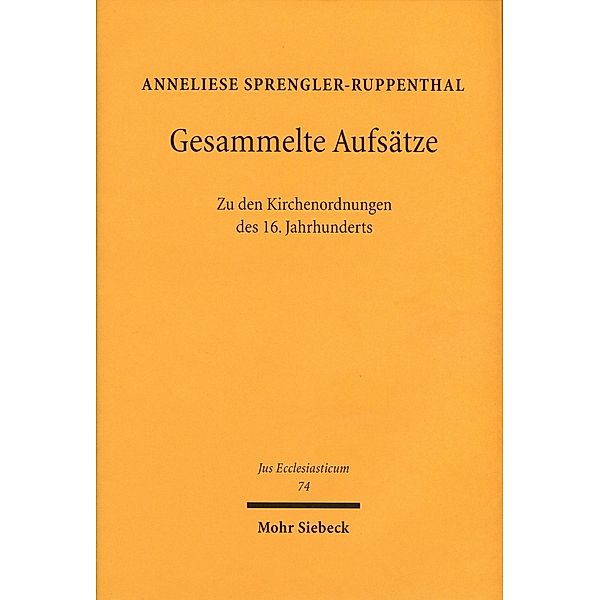 Sprengler-Ruppenthal, A: Gesammelte Aufsätze, Anneliese Sprengler-Ruppenthal