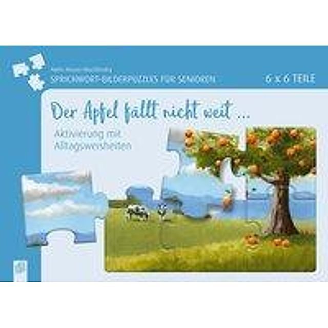 Sprichwort-Bilderpuzzles für Senioren: Der Apfel nicht weit ... Puzzle |  Weltbild.de