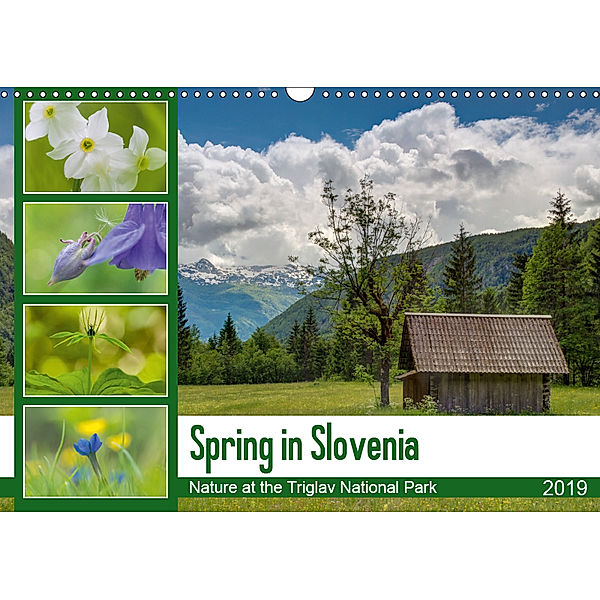 Spring in Slovenia - Nature at the Triglav National Park (Wall Calendar 2019 DIN A3 Landscape), Frauke Fuck