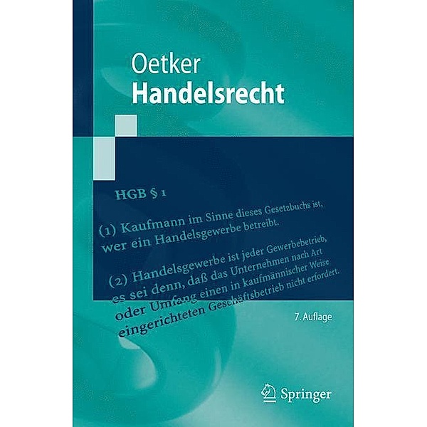Springer-Lehrbuch / Handelsrecht, Hartmut Oetker