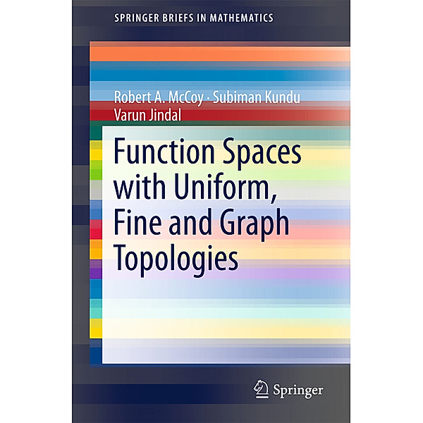 SpringerBriefs in Mathematics / Function Spaces with Uniform, Fine and Graph Topologies, Robert A. McCoy, Subiman Kundu, Varun Jindal