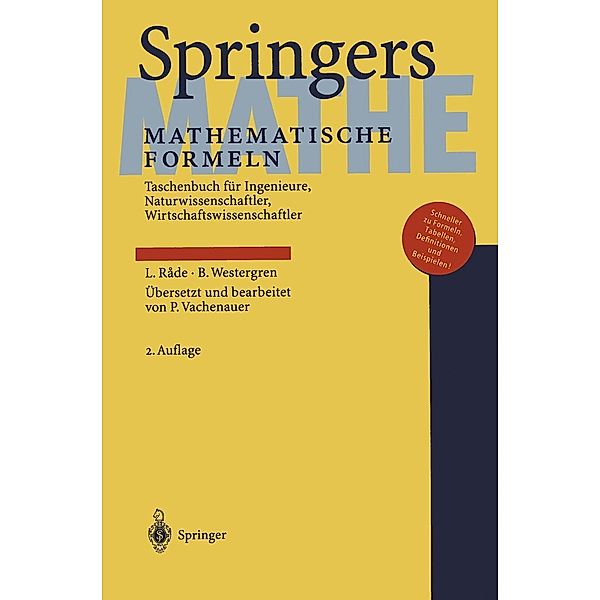 Springers Mathematische Formeln, Lennart Rade, Bertil Westergren