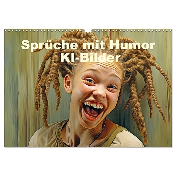Sprüche mit Humor - KI-Bilder (Wandkalender 2025 DIN A3 quer), CALVENDO Monatskalender, Calvendo, Liselotte Brunner-Klaus