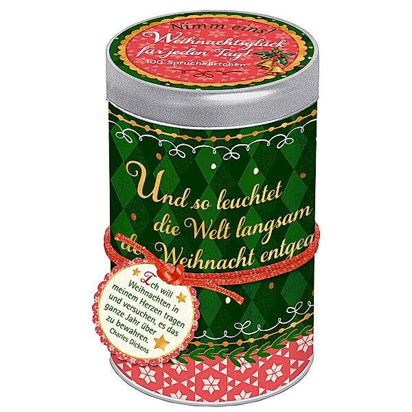 Sprüchedose - Nimm eins! Weihnachtsglück für jeden Tag!