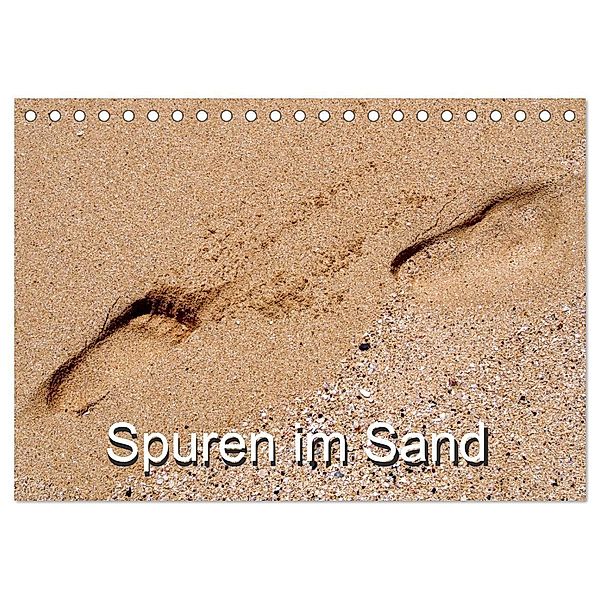 Spuren im Sand (Tischkalender 2024 DIN A5 quer), CALVENDO Monatskalender, Pocketkai