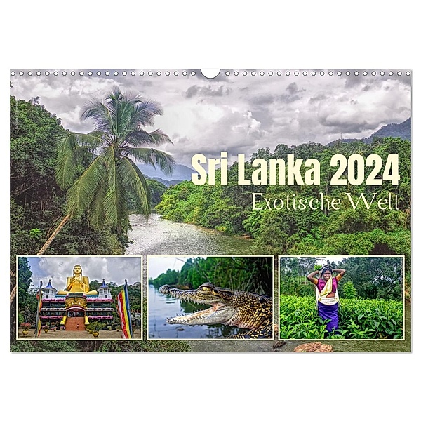 Sri Lanka 2024 - Exotische Welt (Wandkalender 2024 DIN A3 quer), CALVENDO Monatskalender, Hamburg, Fotos © Mirko Weigt