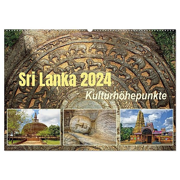 Sri Lanka 2024 Kulturhöhepunkte (Wandkalender 2024 DIN A2 quer), CALVENDO Monatskalender, Hamburg, © Mirko Weigt