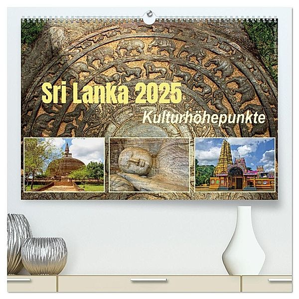 Sri Lanka 2025 Kulturhöhepunkte (hochwertiger Premium Wandkalender 2025 DIN A2 quer), Kunstdruck in Hochglanz, Calvendo, Hamburg, © Mirko Weigt