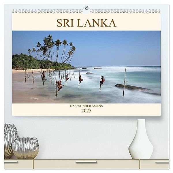 Sri Lanka Das Wunder Asiens (hochwertiger Premium Wandkalender 2025 DIN A2 quer), Kunstdruck in Hochglanz, Calvendo, Roland Brack