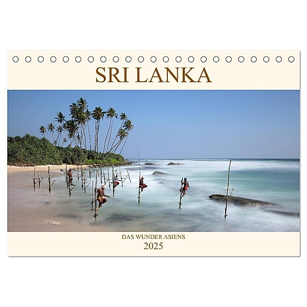 Sri Lanka Das Wunder Asiens (Tischkalender 2025 DIN A5 quer), CALVENDO Monatskalender, Calvendo, Roland Brack