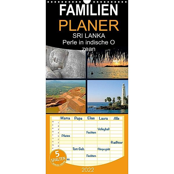 SRI LANKA - Familienplaner hoch (Wandkalender 2022 , 21 cm x 45 cm, hoch), don.raphael@gmx.de