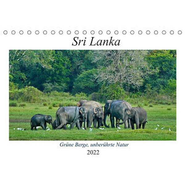 Sri Lanka,  Grüne Berge - unberührte Natur (Tischkalender 2022 DIN A5 quer), Herbert Böck