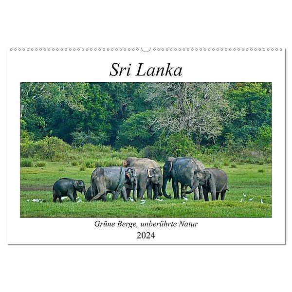 Sri Lanka, Grüne Berge - unberührte Natur (Wandkalender 2024 DIN A2 quer), CALVENDO Monatskalender, Herbert Böck