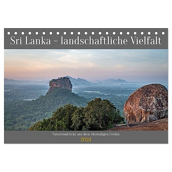 Sri Lanka - landschaftliche Vielfalt (Tischkalender 2024 DIN A5 quer), CALVENDO Monatskalender, Frank Brehm
