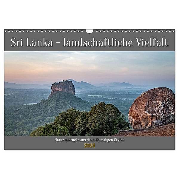 Sri Lanka - landschaftliche Vielfalt (Wandkalender 2024 DIN A3 quer), CALVENDO Monatskalender, Frank Brehm