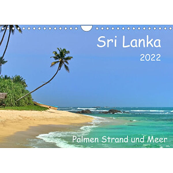 Sri Lanka, Palmen, Strand und Meer (Wandkalender 2022 DIN A4 quer), Herbert Böck