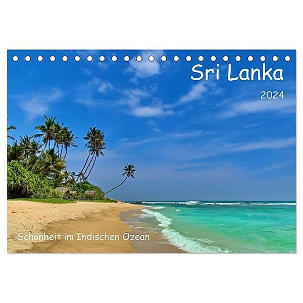 Sri Lanka, Schönheit im Indischen Ozean (Tischkalender 2024 DIN A5 quer), CALVENDO Monatskalender, Herbert Böck