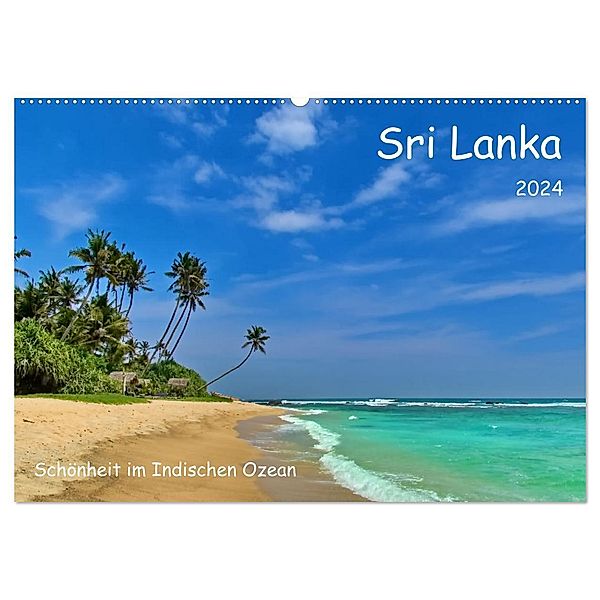 Sri Lanka, Schönheit im Indischen Ozean (Wandkalender 2024 DIN A2 quer), CALVENDO Monatskalender, Herbert Böck