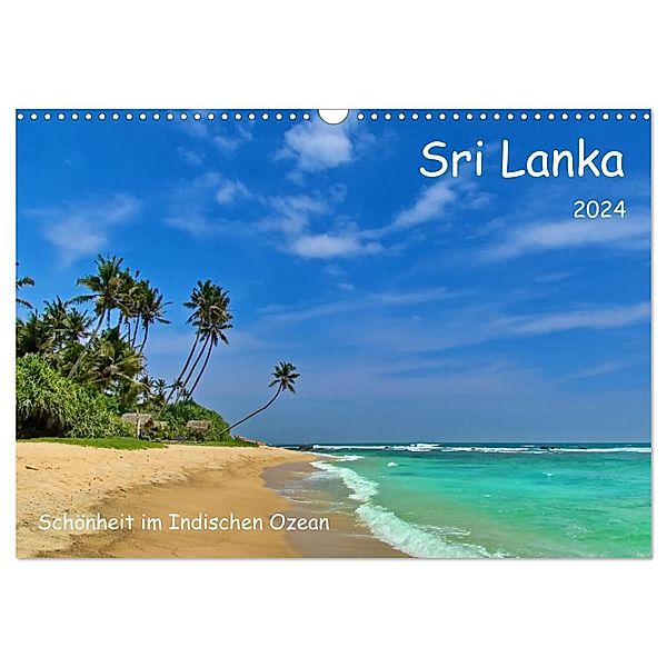 Sri Lanka, Schönheit im Indischen Ozean (Wandkalender 2024 DIN A3 quer), CALVENDO Monatskalender, Herbert Böck