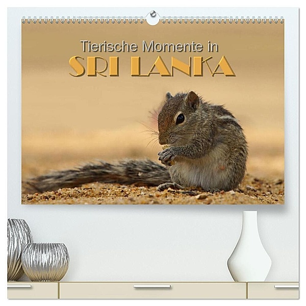 Sri Lanka - Tierische Momente (hochwertiger Premium Wandkalender 2024 DIN A2 quer), Kunstdruck in Hochglanz, Michael Matziol