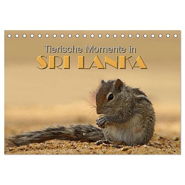 Sri Lanka - Tierische Momente (Tischkalender 2024 DIN A5 quer), CALVENDO Monatskalender, Michael Matziol