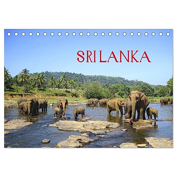 Sri Lanka (Tischkalender 2024 DIN A5 quer), CALVENDO Monatskalender, Clemens Rasch